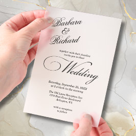Moderne, einfache Minimal Elegante Cover Wedding