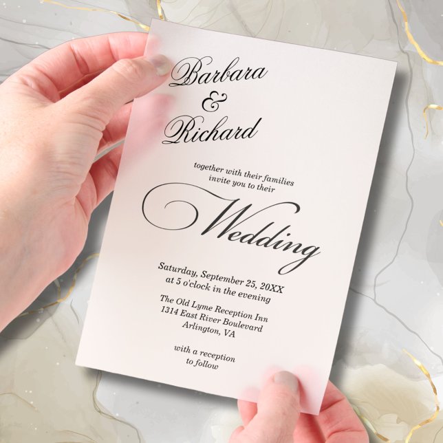 Moderne, einfache Minimal Elegante Cover Wedding (Von Creator hochgeladen)