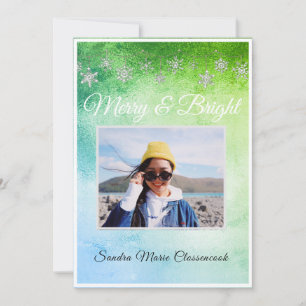 Moderne einfache Minimal-Metallic grün und blau