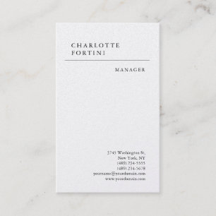 Moderne, einfache, Minimalistisch-trendy Premium P Visitenkarte