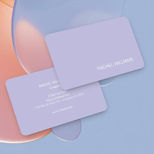 Moderne einfache minimalistische girly hübsche Vis Visitenkarte