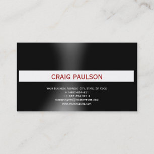 Moderne, einfache Minimalistische Schlichte Visite Visitenkarte