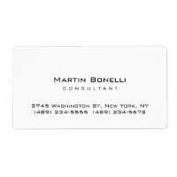 Moderne, einfache Minimalistische Unternehmenskart