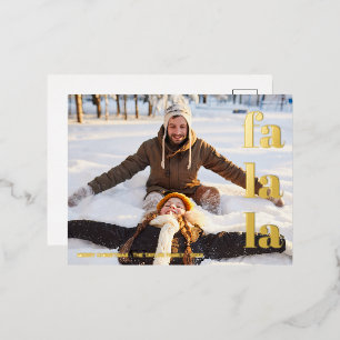 moderne einfache minimalistische Weihnachtsfolie F Folien Feiertagspostkarte
