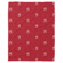 moderne, einfache monogramm elegante Rot