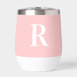 Moderne einfache Monogramm Rosa