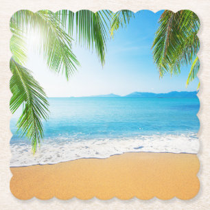 Moderne einfache Natur-Rustic-Papier-Unterlage Untersetzer