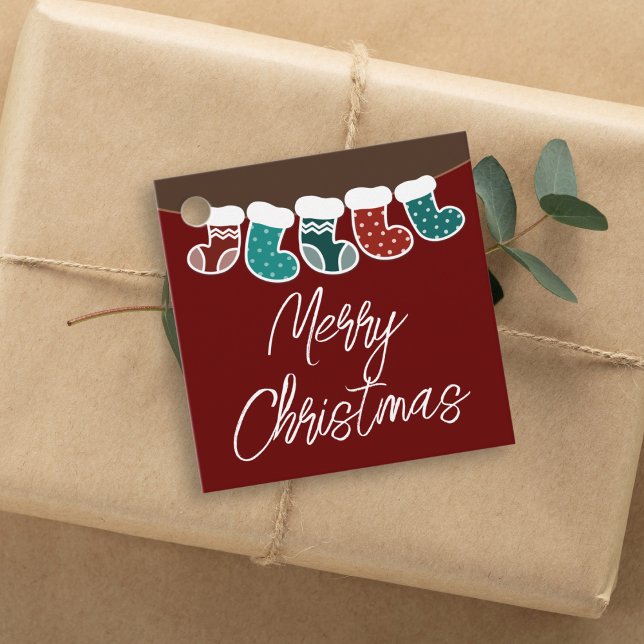 Moderne, einfache Niedliche Weihnachtsfeiertage St Geschenkanhänger (Von Creator hochgeladen)