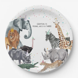 Moderne, einfache Party- und Aquarellplatte Pappteller