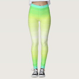 Moderne einfache Pastell Grün farbenfroh strahlend Leggings