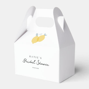 Moderne einfache Pastell-Zitrus-Limonen-Brautstrau Geschenkschachtel