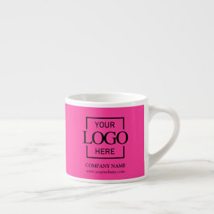 Moderne einfache personalisierte Firmenmarkenlogo Espressotasse