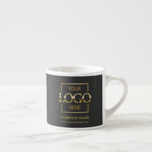 Moderne einfache personalisierte Firmenmarkenlogo Espressotasse