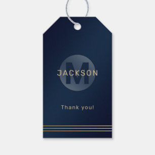 Moderne, einfache, personalisierte Monogramm-Gesch Geschenkanhänger