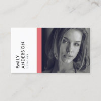 MODERNE EINFACHE PINK PERSONAL FOTO IDENTITY