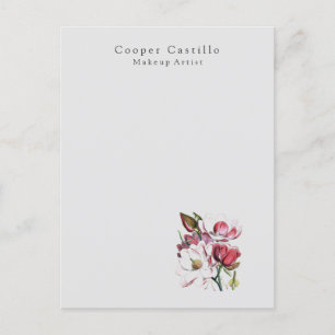 Moderne einfache professionelle minimalistische Ma Postkarte