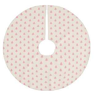 Moderne, einfache, rosa, beige Weihnachtsbaumen Polyester Weihnachtsbaumdecke