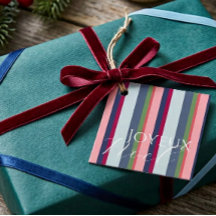 Moderne einfache rosa blaue Foto-Weihnachtsgeschen