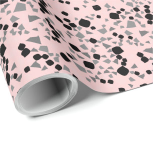 Moderne einfache rosa Terrazzo-Geschenkpapier Geschenkpapier