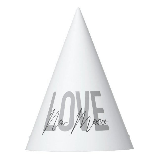 Moderne, einfache, schicke, coole Design-Liebe New Partyhütchen (Vorderseite)