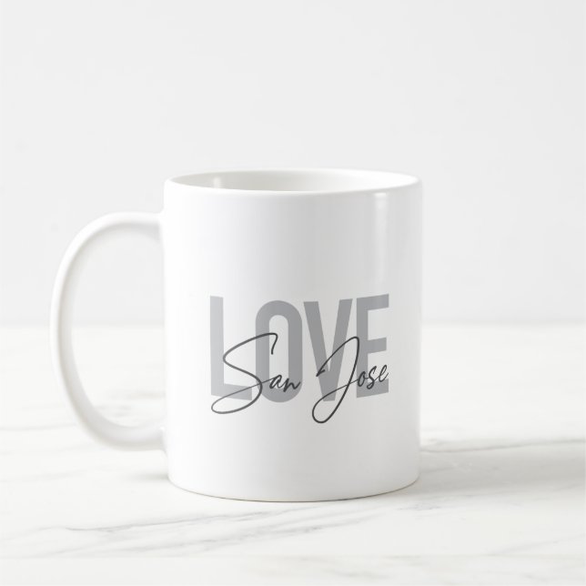 Moderne, einfache, schicke, coole Design Liebe San Kaffeetasse (Links)