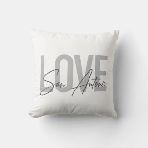 Moderne, einfache, schicke, coole Design Liebe San Kissen