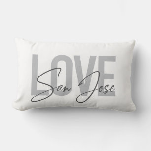 Moderne, einfache, schicke, coole Design Liebe San Lendenkissen
