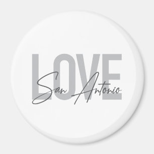 Moderne, einfache, schicke, coole Design Liebe San Magnet