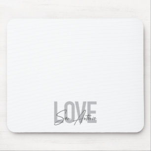 Moderne, einfache, schicke, coole Design Liebe San Mousepad