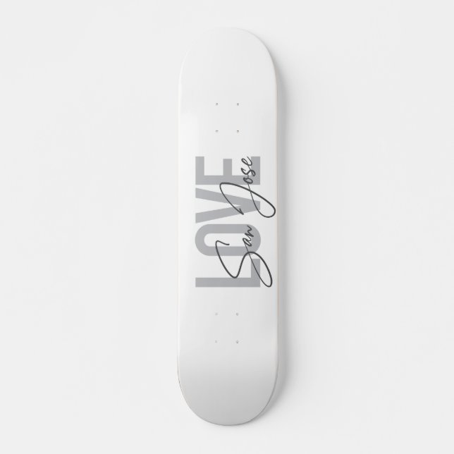 Moderne, einfache, schicke, coole Design Liebe San Skateboard (Vorne)