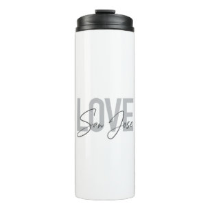 Moderne, einfache, schicke, coole Design Liebe San Thermosbecher