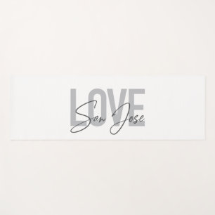 Moderne, einfache, schicke, coole Design Liebe San Yogamatte
