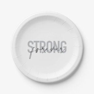 Moderne, einfache, schicke elegante Design Stark f Pappteller