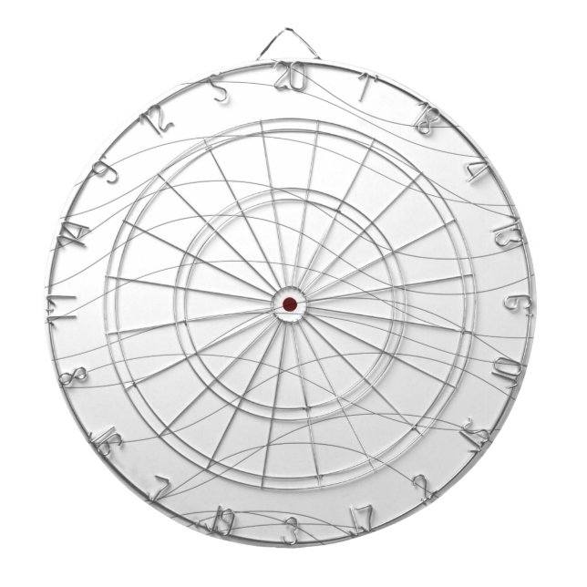 Moderne, einfache, schicke, elegante, wellenförmig dartscheibe (vorne)