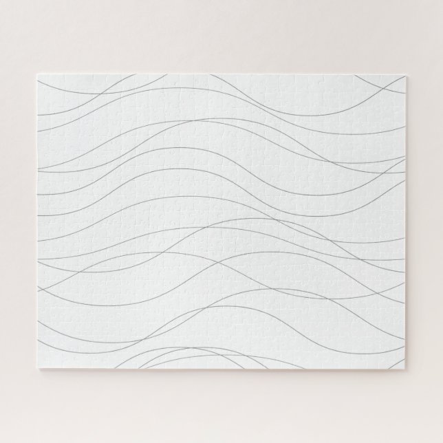 Moderne, einfache, schicke, elegante, wellenförmig puzzle (Horizontal)