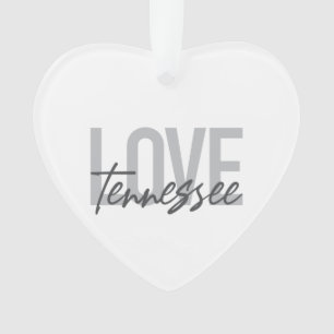 Moderne, einfache, schicke, urbane Liebe Tennessee Ornament
