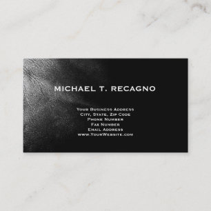 Moderne, einfache Schlichte Black Business Card Visitenkarte