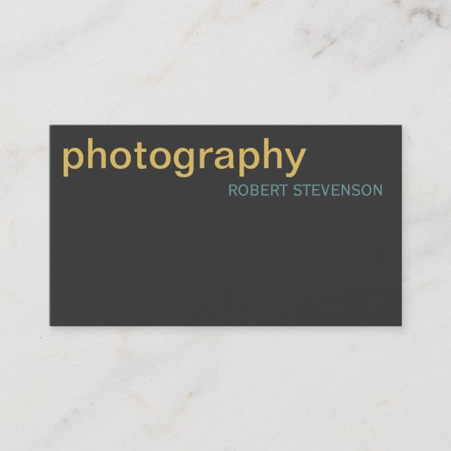 Moderne, einfache Schlichte Visitenkarte (Vorderseite)