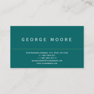 Moderne, einfache Schlichte Visitenkarte