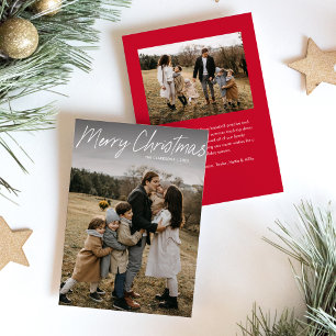 Moderne einfache Schrift Frohe Weihnachten 2 Foto
