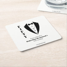 Moderne einfache schwarze weiße Smoking 50. Geburt