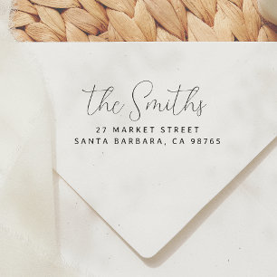 Moderne einfache Script-Rücksendeadresse Permastempel