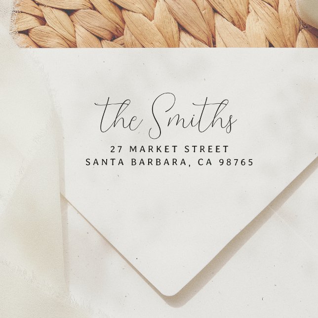 Moderne einfache Script-Rücksendeadresse Permastempel (Von Creator hochgeladen)