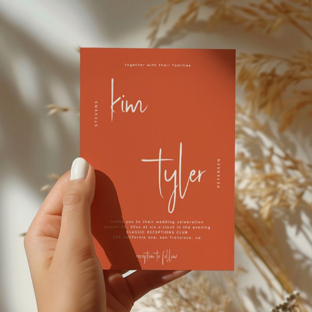 Moderne, einfache Signaturenskripte Einladung (Von Creator hochgeladen)