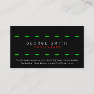 Moderne, einfache, stilvolle Consultant Business C Visitenkarte