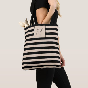 Moderne einfache Streifen-Monogramm