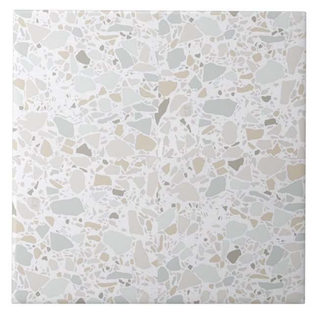Moderne, einfache Terrazzo Fliese (Vorderseite)