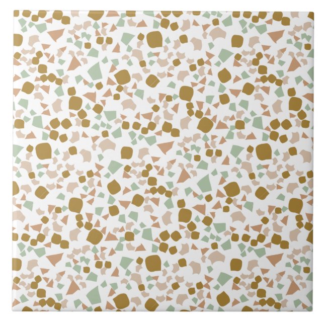 Moderne, einfache Terrazzo Fliese (Vorderseite)