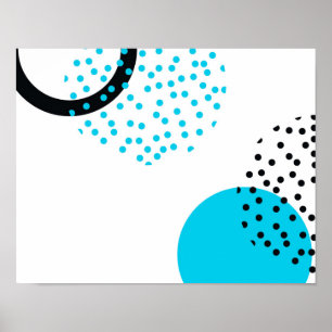 Moderne, einfache, trendige, urbane Kreisgrafik Poster