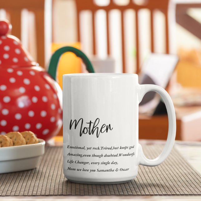 Moderne, einfache und beste Mutter je Bestes Schön Kaffeetasse (Von Creator hochgeladen)
